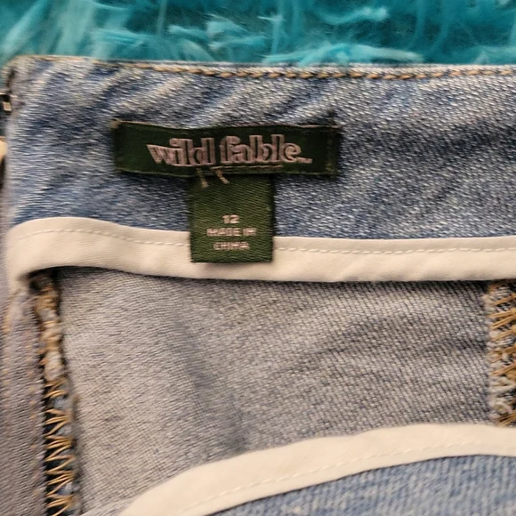 Wild Fable Denim Mini Skirt Size 12 - Picture 2 of 5